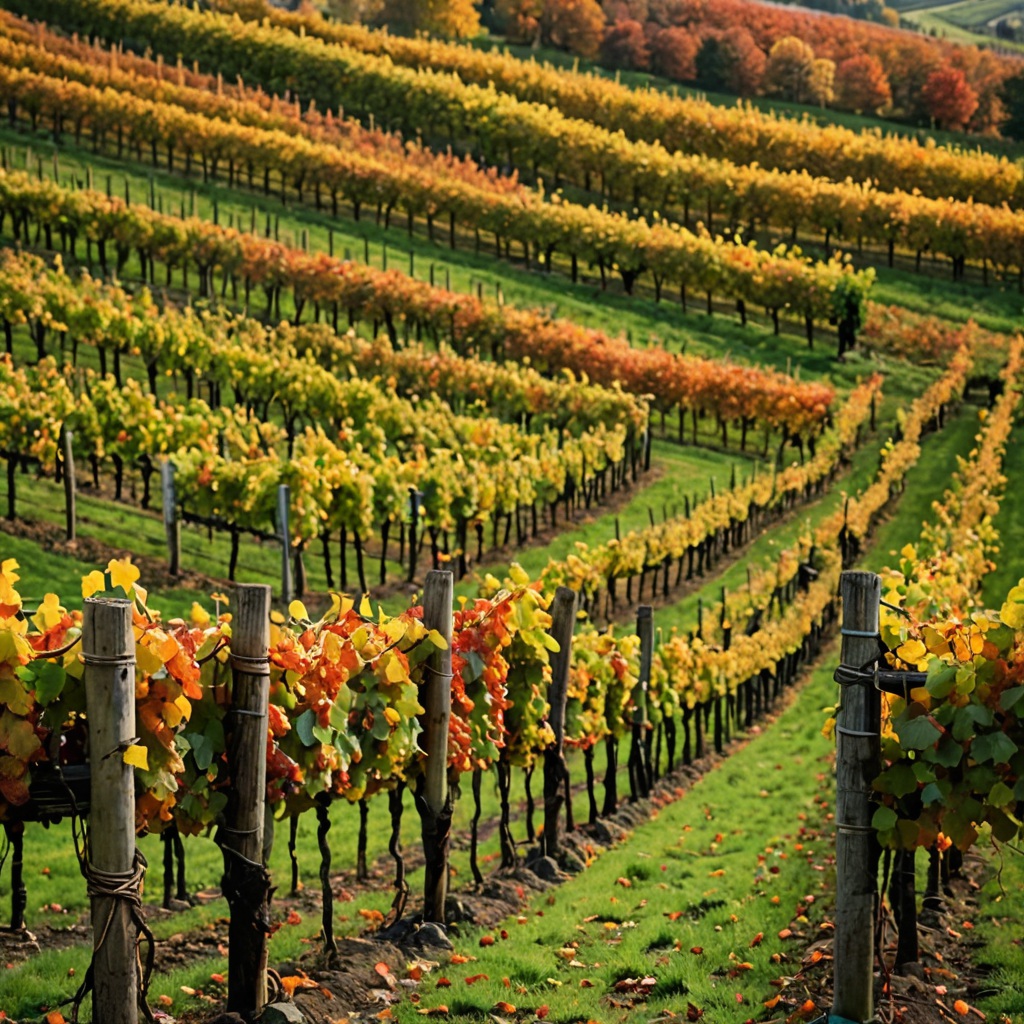 Umbria: vigneti in autunno