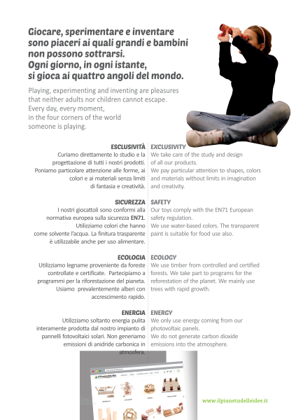 Giocare con le materie prime naturali